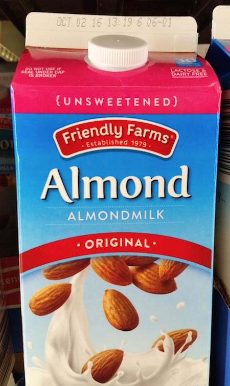aldi unsweetened vanilla almond milk