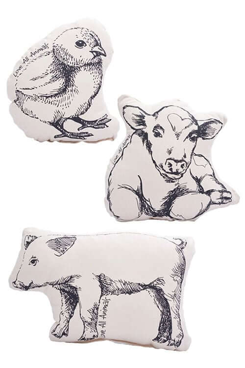 'Love All Animals' Pillows
